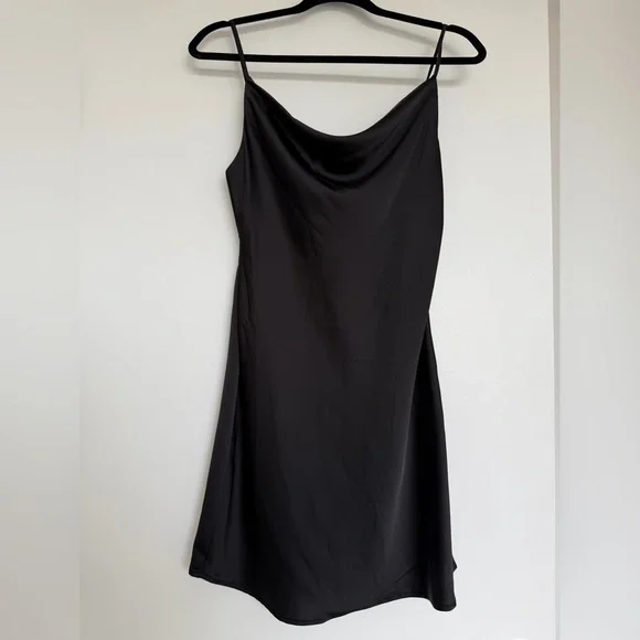 Urban Outfitters Black Cowl Slip Mini Dress - Picture 3 of 7